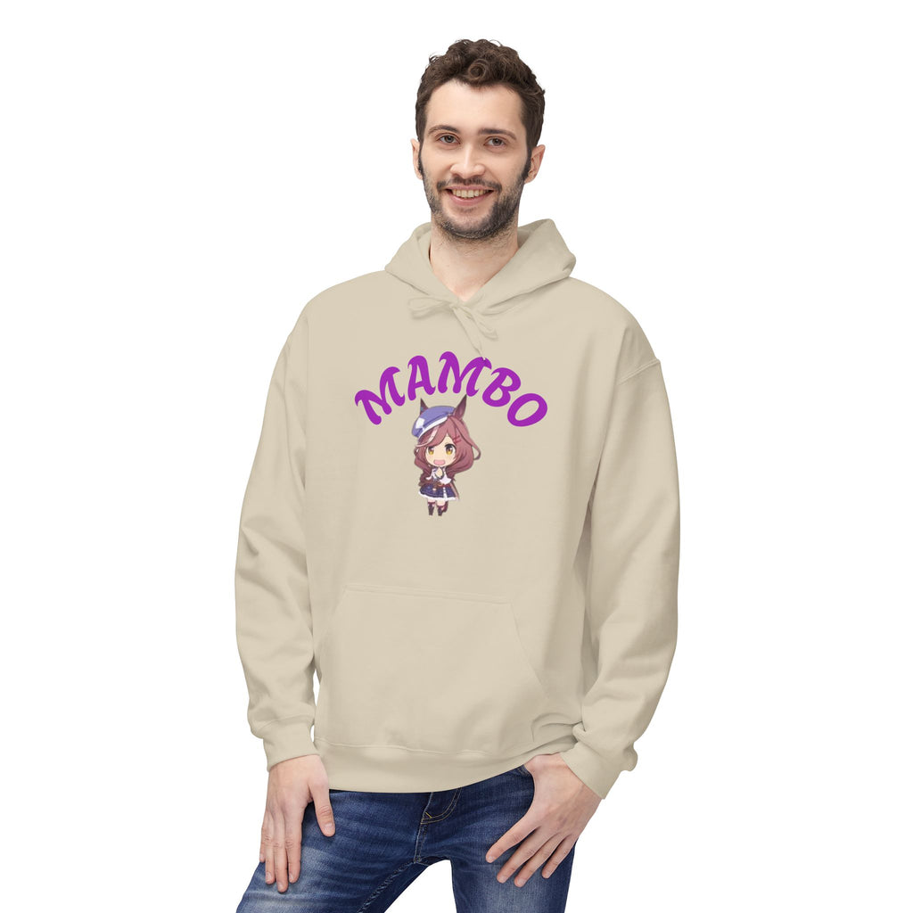 Mambo Dance Cute Character Hoodie – 'MAMBO' Graphic Pullover Printify
