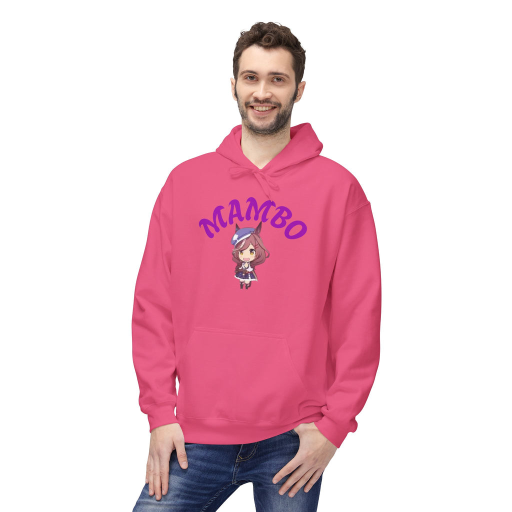 Mambo Dance Cute Character Hoodie – 'MAMBO' Graphic Pullover Printify