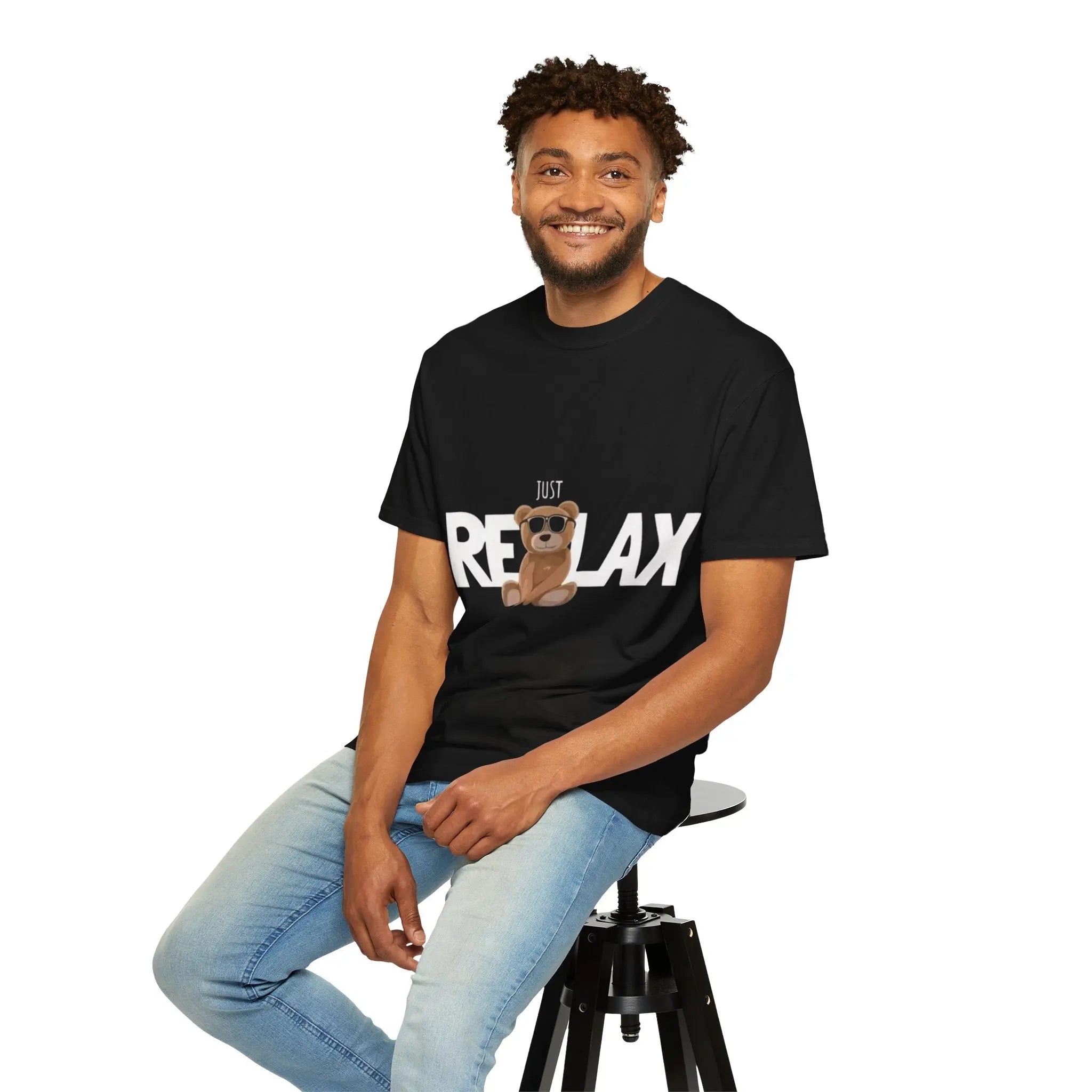 Relax Teddy T-Shirt — 'Just Relax' Printify