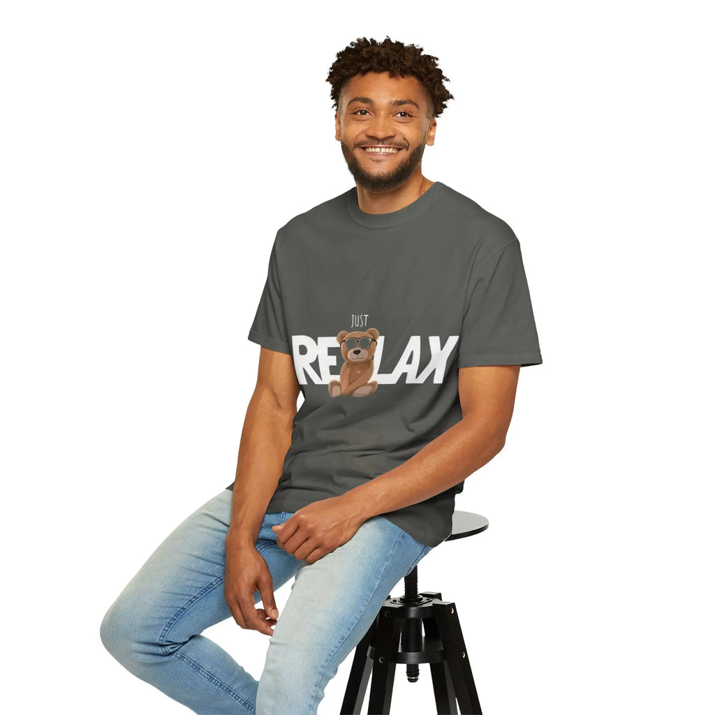 Relax Teddy T-Shirt — 'Just Relax' Printify