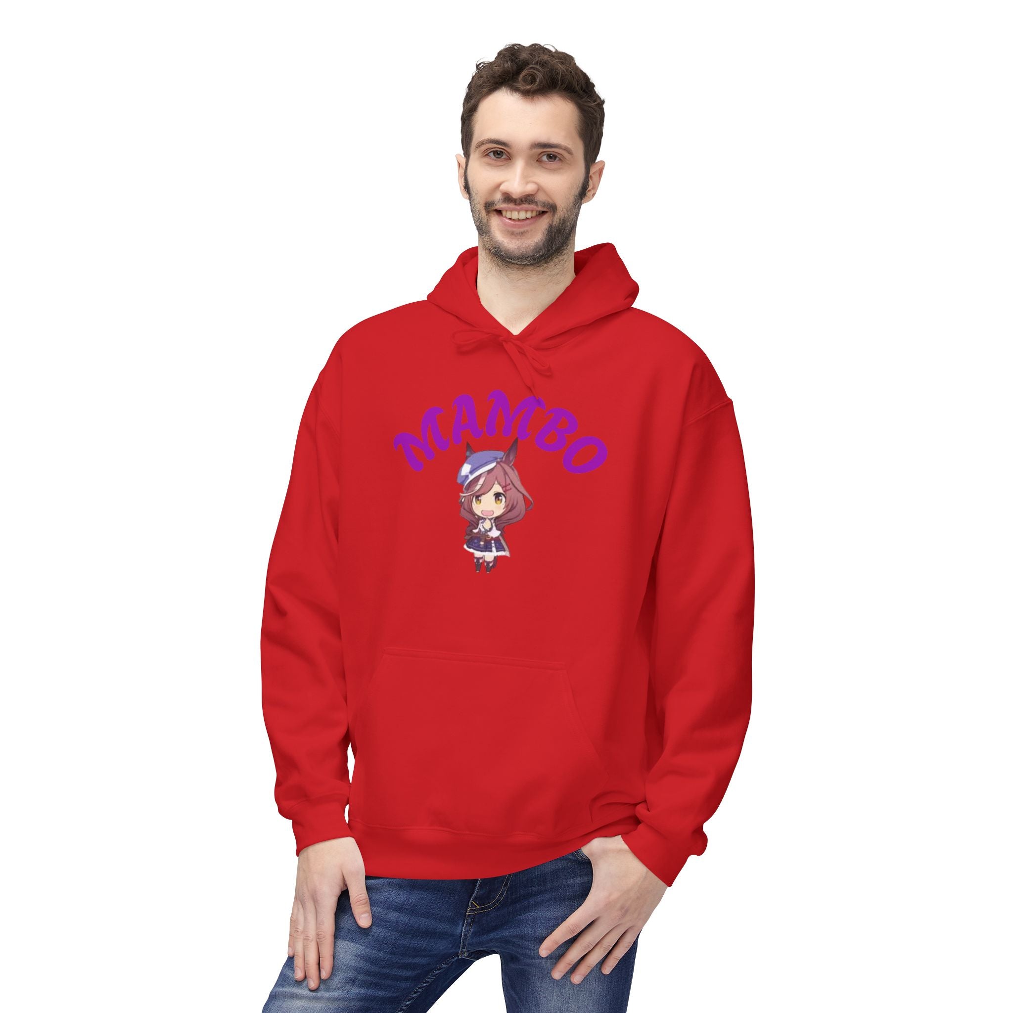 Mambo Dance Cute Character Hoodie – 'MAMBO' Graphic Pullover Printify