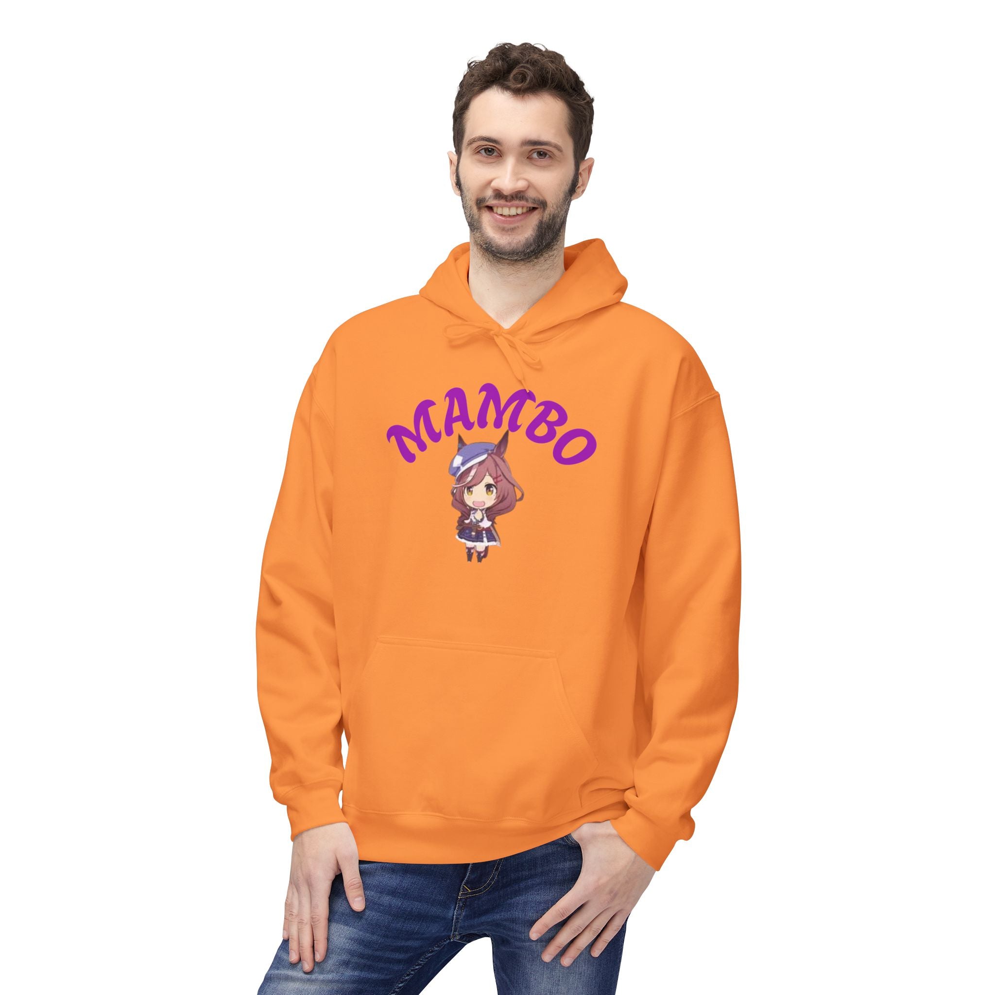 Mambo Dance Cute Character Hoodie – 'MAMBO' Graphic Pullover Printify