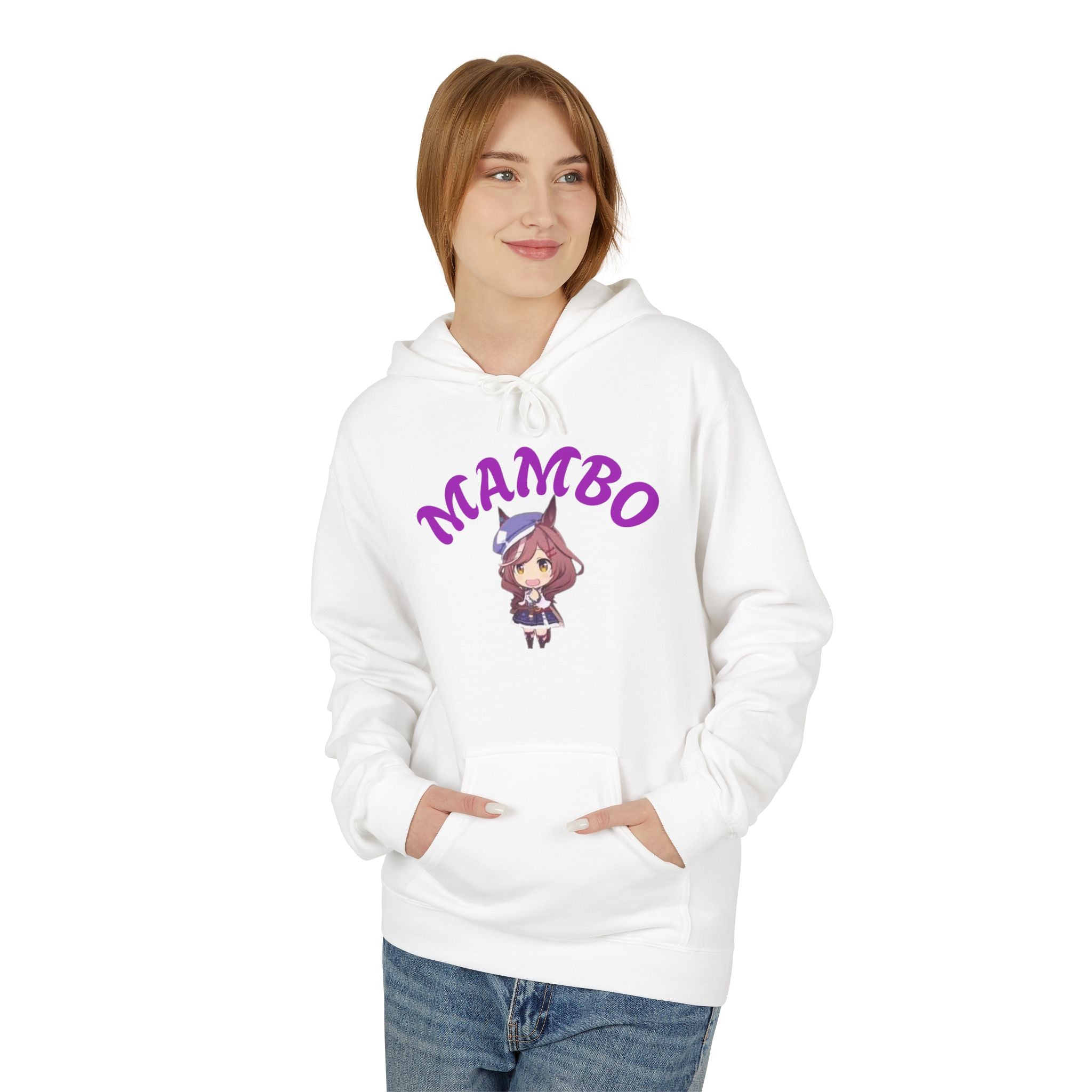 Mambo Dance Cute Character Hoodie – 'MAMBO' Graphic Pullover Printify