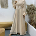 High-density Double Chiffon Fashion Simple And Elegant Muslim Dress Just design