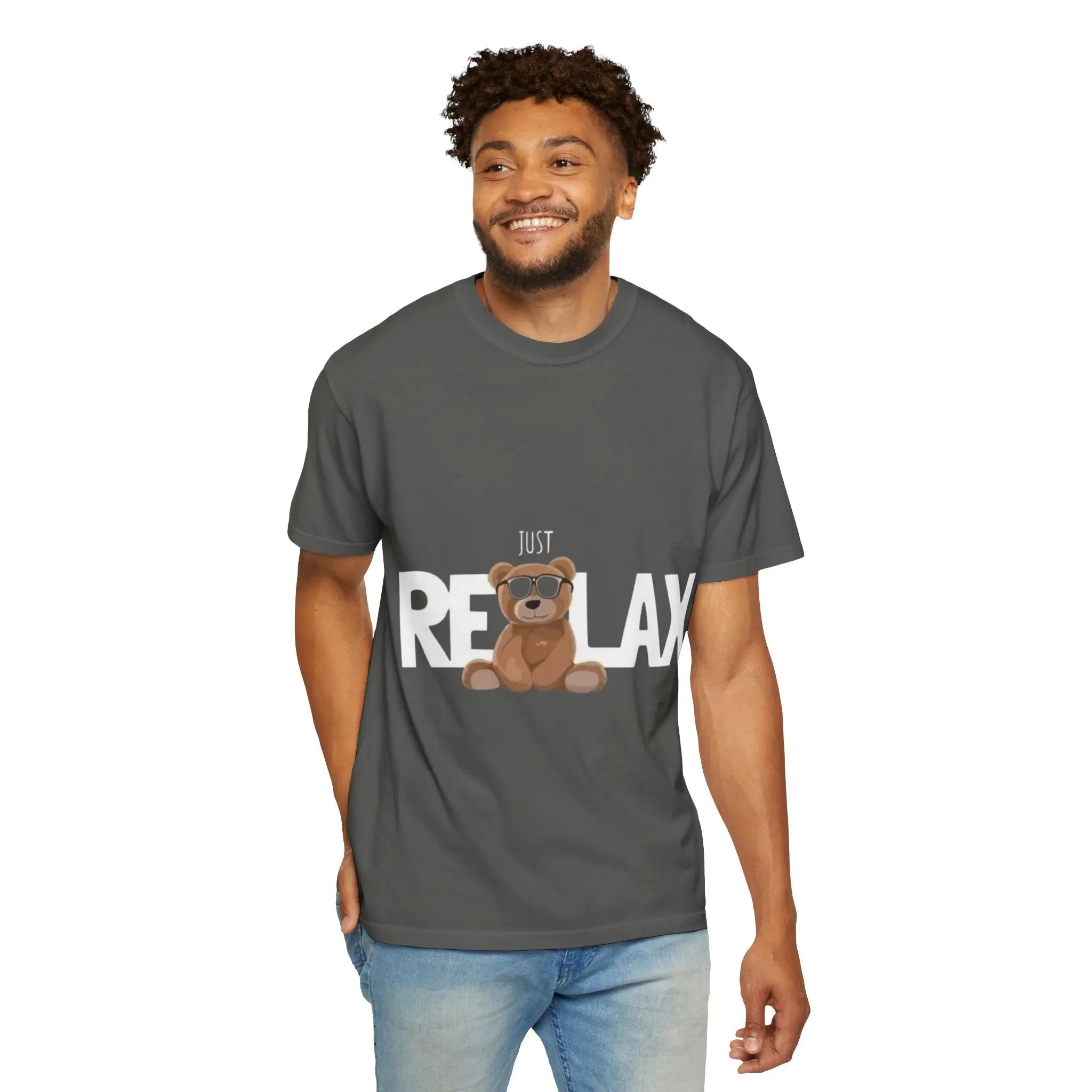Relax Teddy T-Shirt — 'Just Relax' Printify