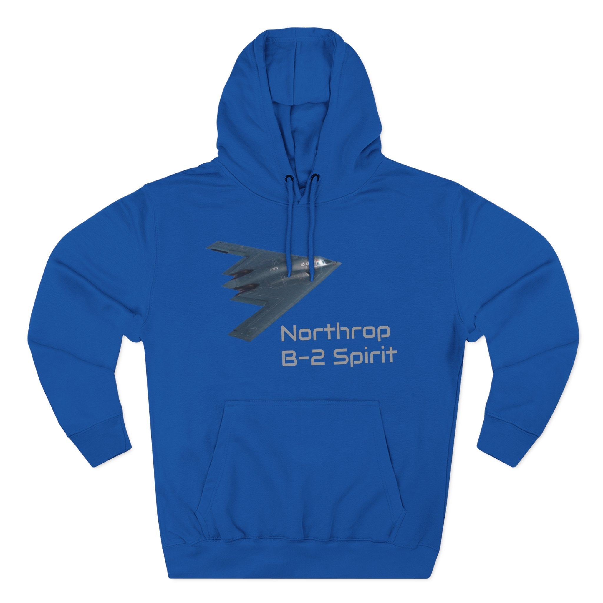 B-2 Spirit Hoodie — Northrop Three-Panel Stealth Aircraft Pullover Printify