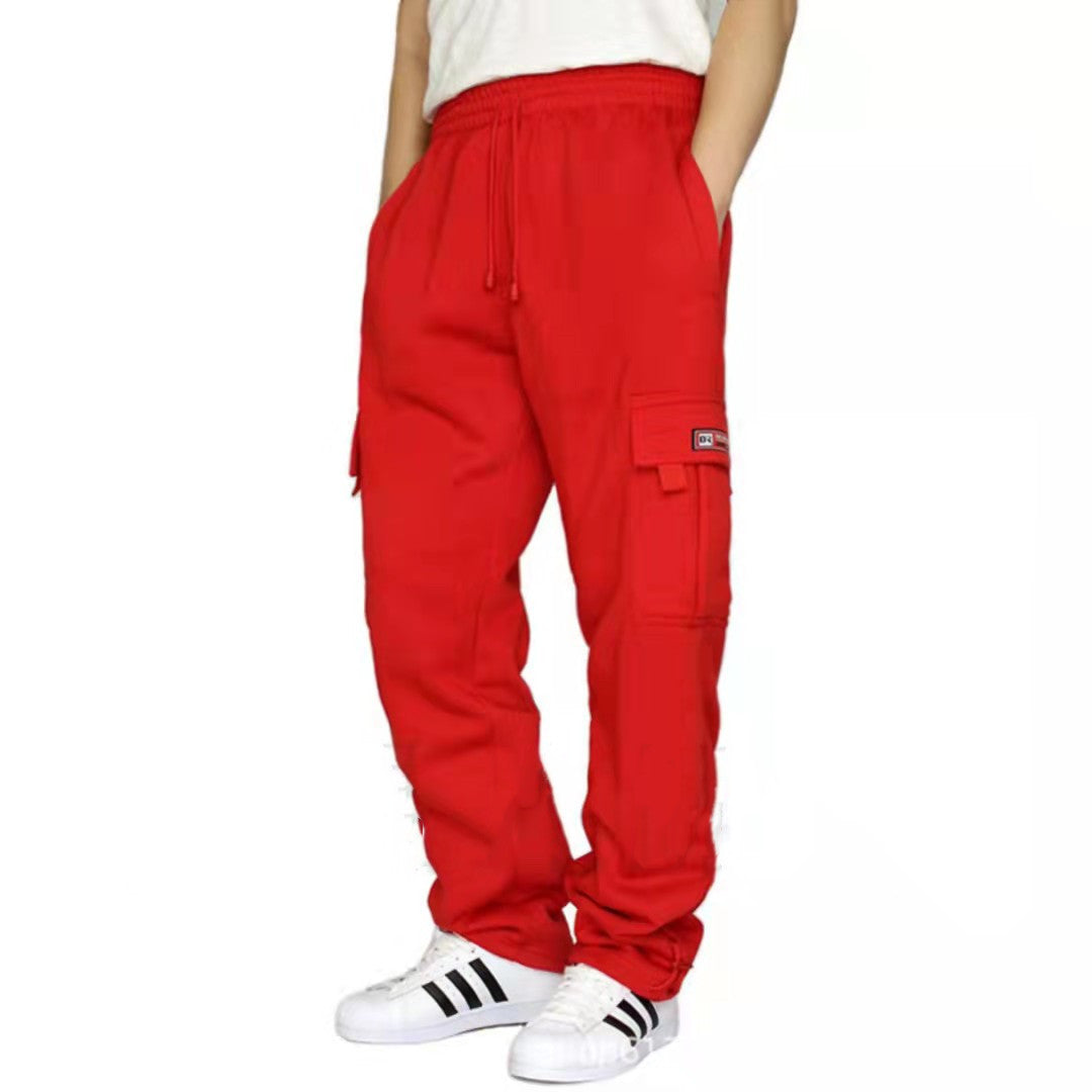 Men Pants Sweatpants Stretch Elastic Waist Jogger Sports Pants Drawstring Trousers Fashion Mens Clothing Just design