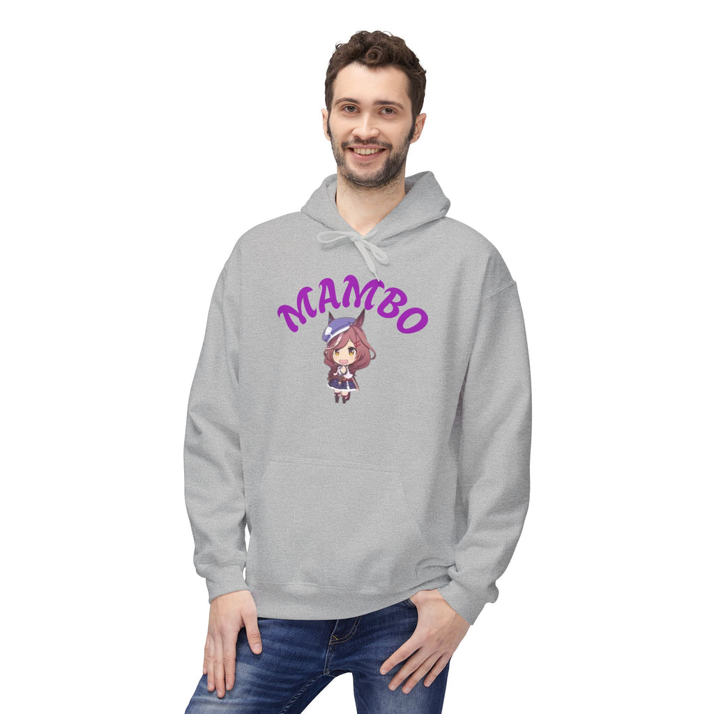 Mambo Dance Cute Character Hoodie – 'MAMBO' Graphic Pullover Printify
