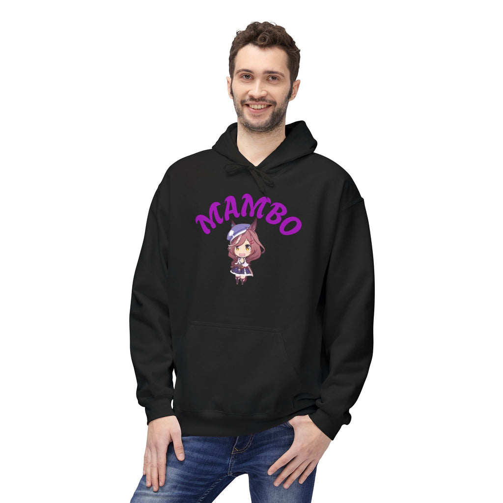 Mambo Dance Cute Character Hoodie – 'MAMBO' Graphic Pullover Printify