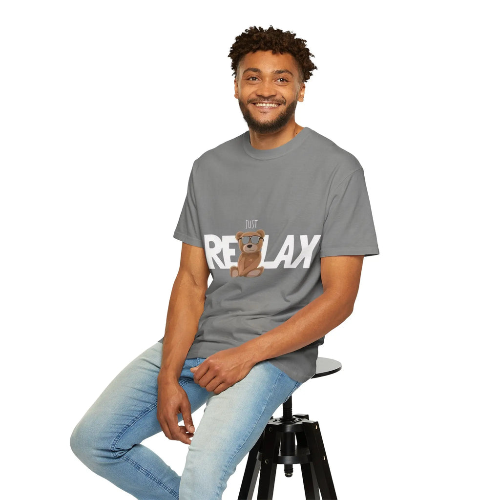 Relax Teddy T-Shirt — 'Just Relax' Printify