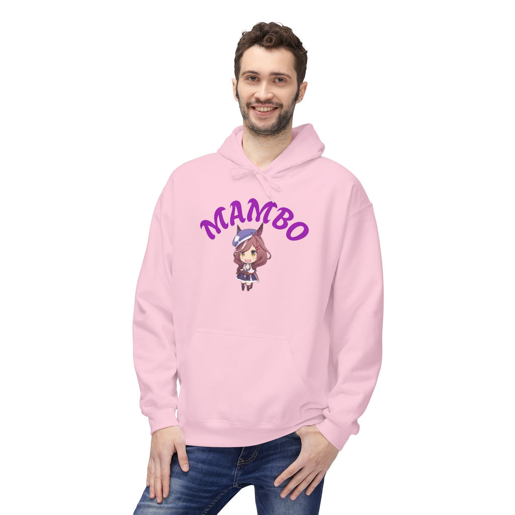 Mambo Dance Cute Character Hoodie – 'MAMBO' Graphic Pullover Printify