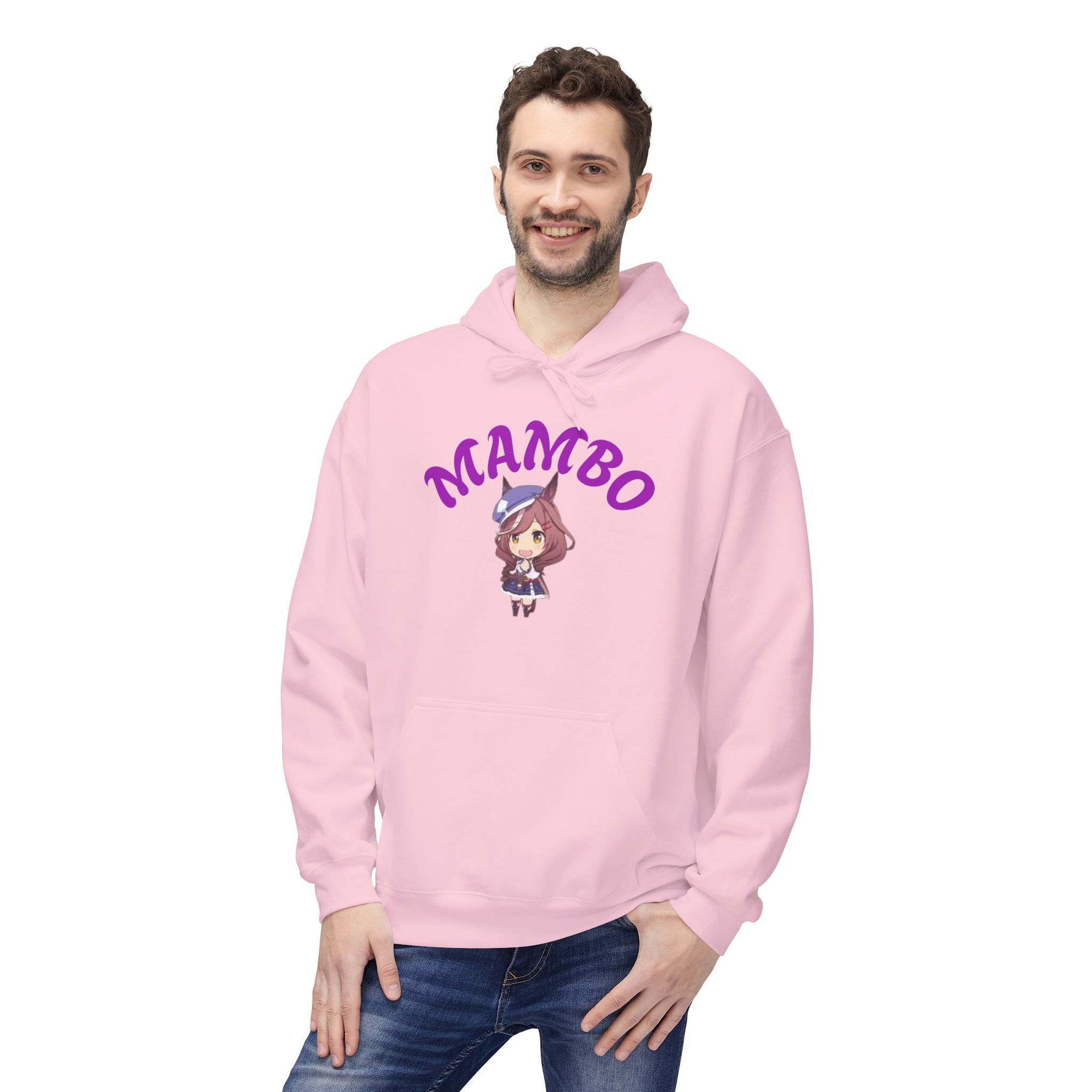 Mambo Dance Cute Character Hoodie – 'MAMBO' Graphic Pullover Printify