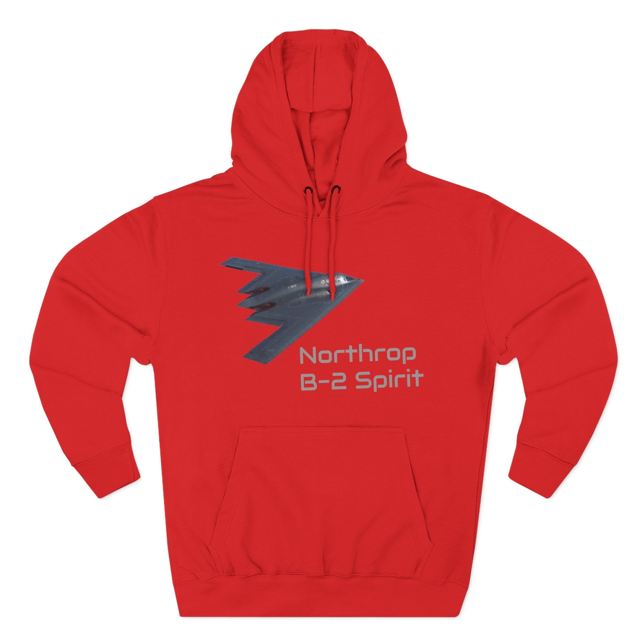 B-2 Spirit Hoodie — Northrop Three-Panel Stealth Aircraft Pullover Printify