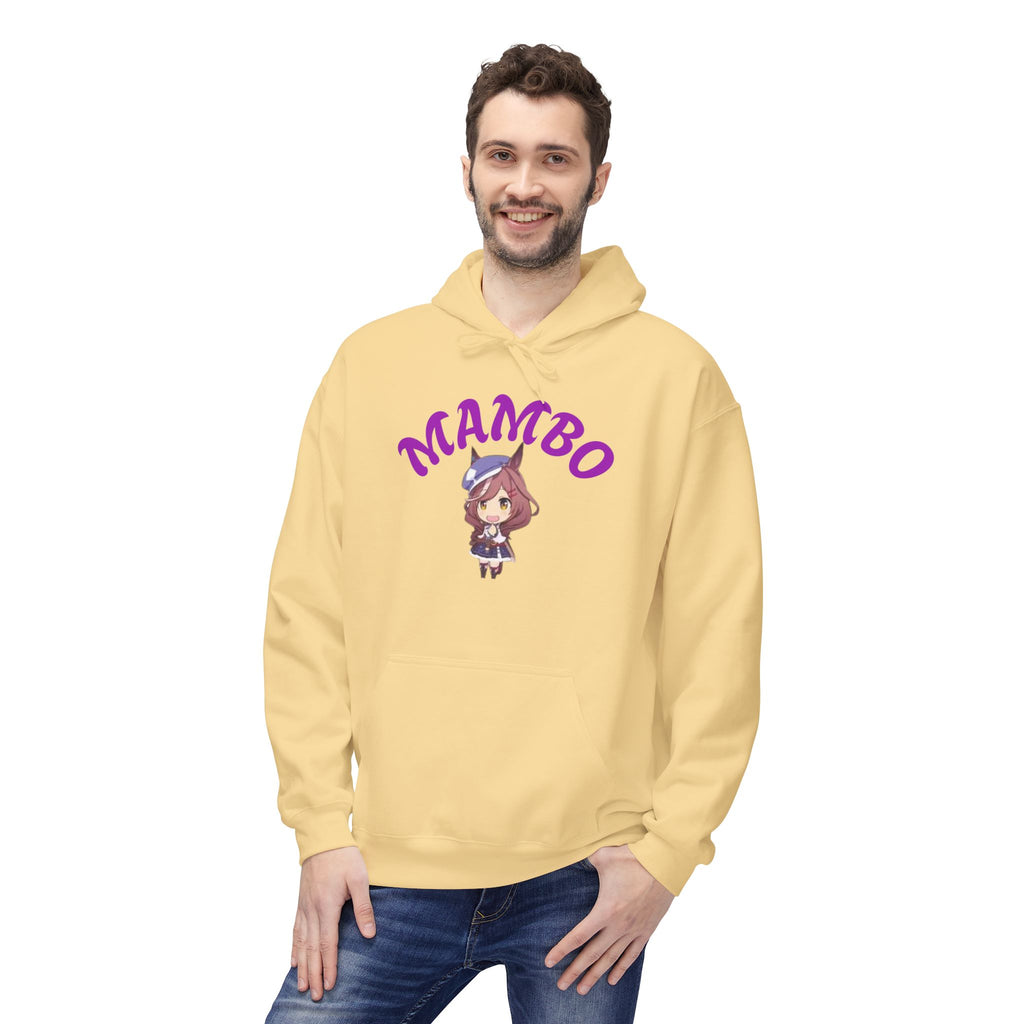 Mambo Dance Cute Character Hoodie – 'MAMBO' Graphic Pullover Printify