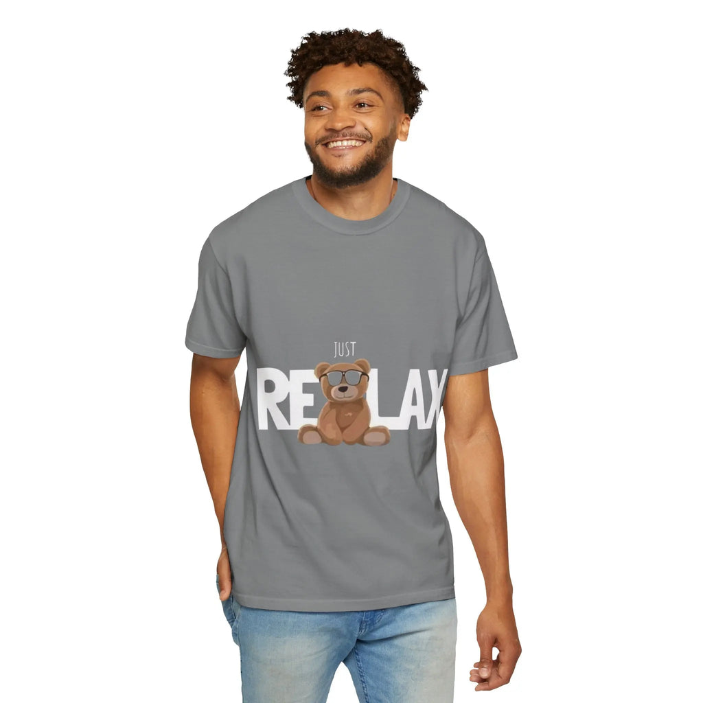 Relax Teddy T-Shirt — 'Just Relax' Printify