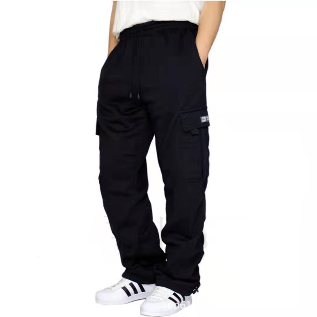 Men Pants Sweatpants Stretch Elastic Waist Jogger Sports Pants Drawstring Trousers Fashion Mens Clothing Just design