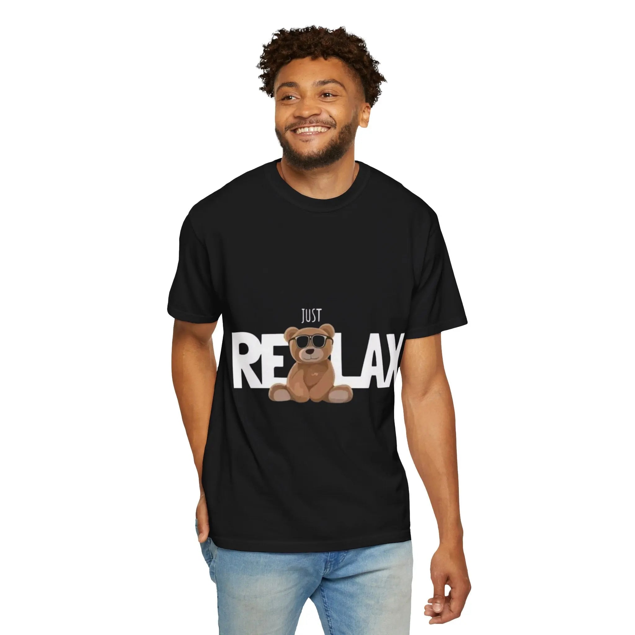 Relax Teddy T-Shirt — 'Just Relax' Printify