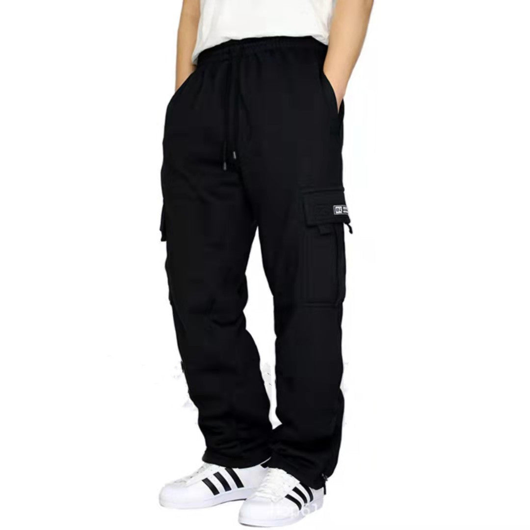 Men Pants Sweatpants Stretch Elastic Waist Jogger Sports Pants Drawstring Trousers Fashion Mens Clothing Just design