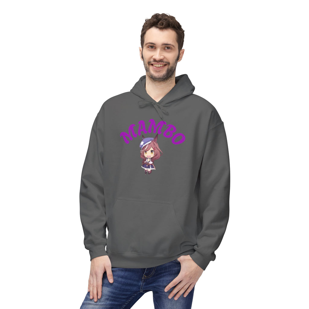Mambo Dance Cute Character Hoodie – 'MAMBO' Graphic Pullover Printify