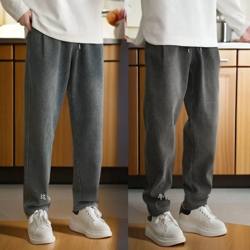 Mens Loose Versatile Retro-Style Spring Jeans Just design