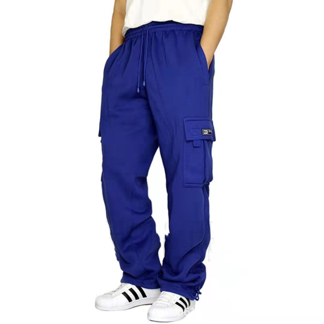 Men Pants Sweatpants Stretch Elastic Waist Jogger Sports Pants Drawstring Trousers Fashion Mens Clothing Just design