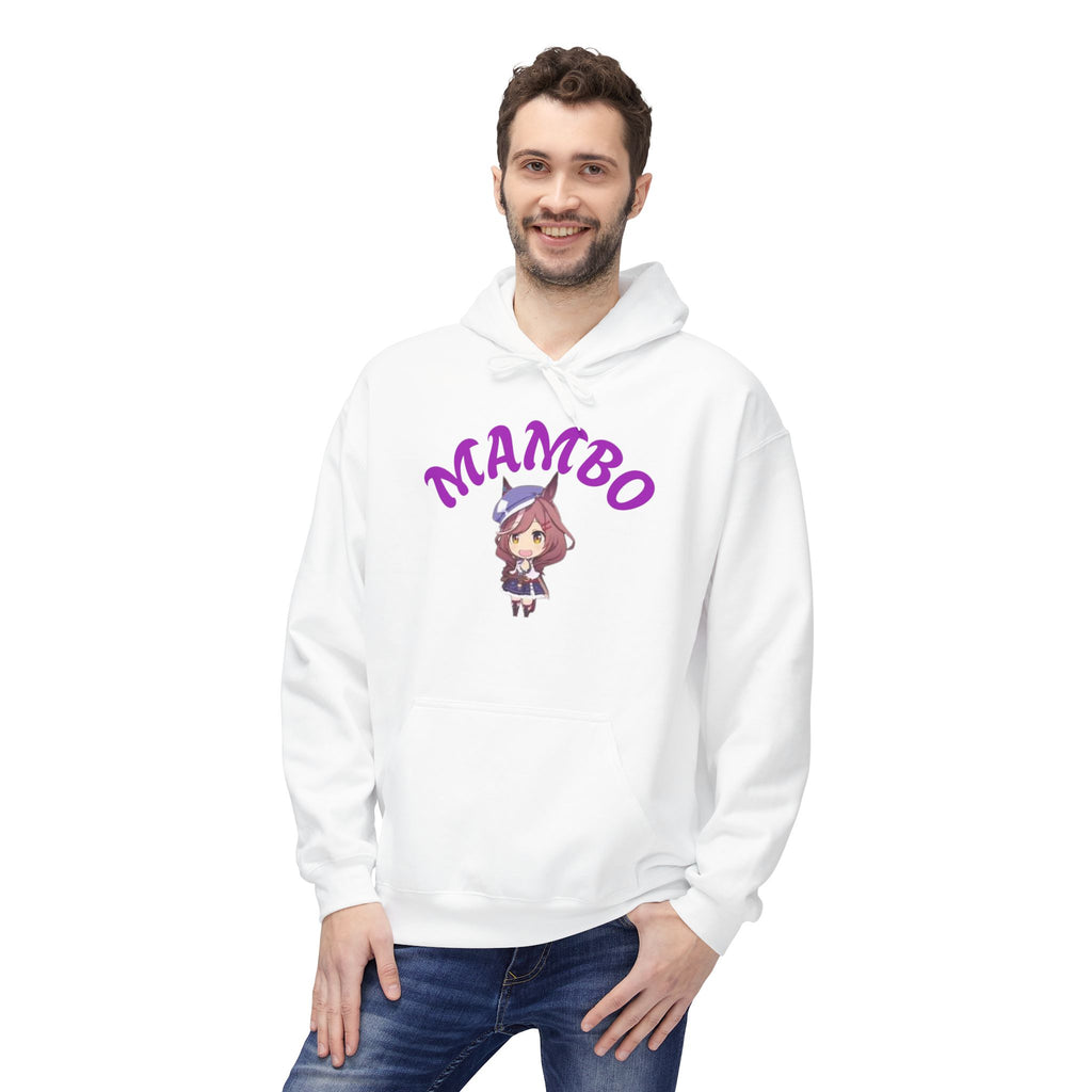 Mambo Dance Cute Character Hoodie – 'MAMBO' Graphic Pullover Printify