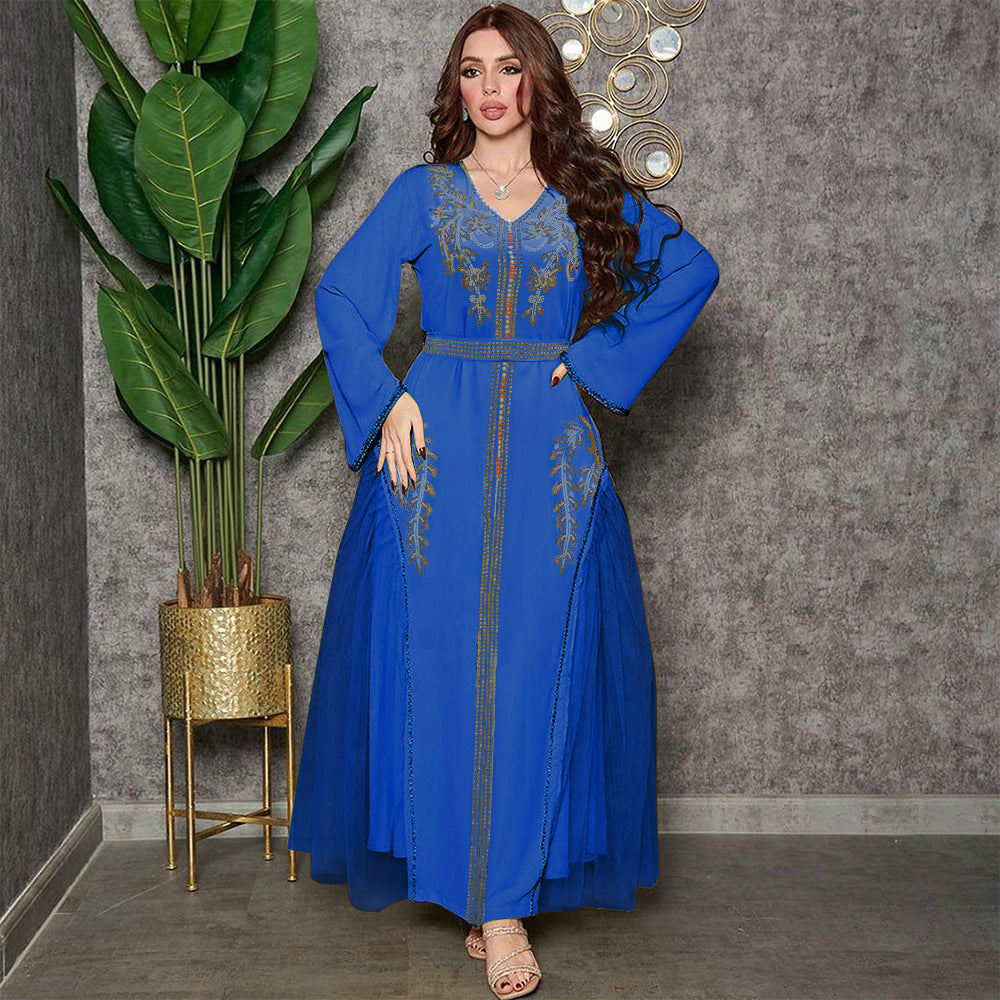 Middle East Diamond Beaded Dress Dress Women Just design