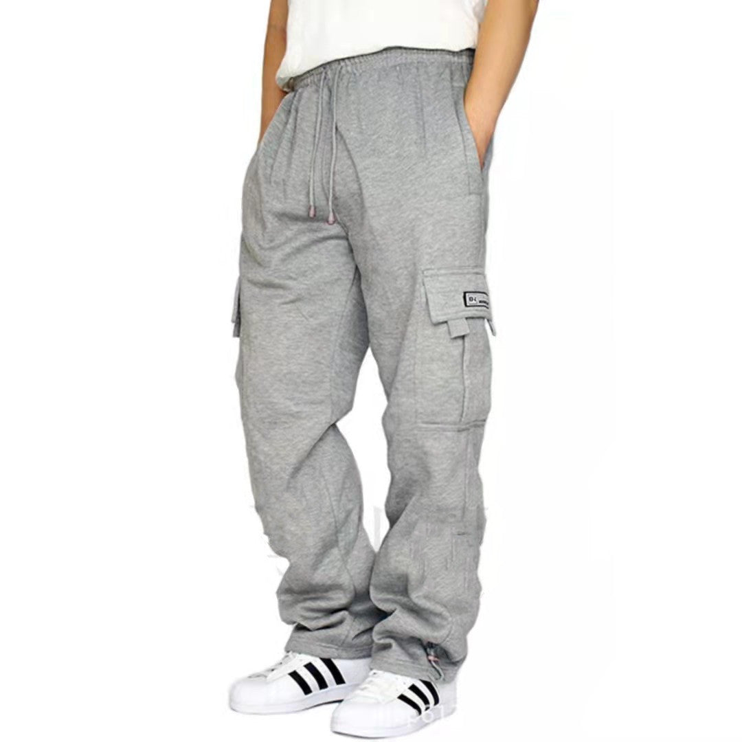 Men Pants Sweatpants Stretch Elastic Waist Jogger Sports Pants Drawstring Trousers Fashion Mens Clothing Just design