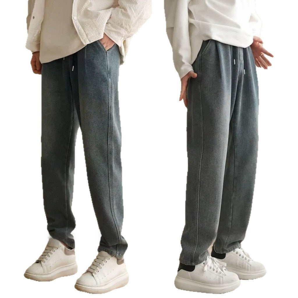 Mens Loose Versatile Retro-Style Spring Jeans Just design
